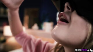 Coco Lovecock with her VR headset touching herself making Charles Dera and Codi Vore joins her for a hot fuck sesh