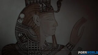 Foxy Pharoah Cherry Kiss Ties Up Her Slave & Makes Him Pleasure Her Pussy GP1777