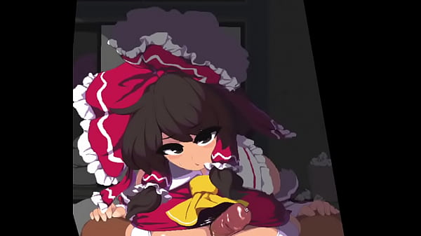 La puta de Touhou te hace una paja con las tetas (Sin sonido)