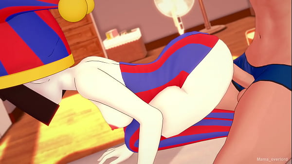 Pomni (digital circus) solo lleva una toalla y quiere follar (versión hentai)