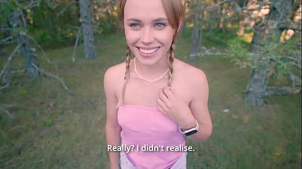 Fucking my stepsister’s pussy in nature because I got a hard-on at the sight of her naked ass