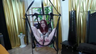 Yes, our angel Gigi also wants to be fucked in the love swing.