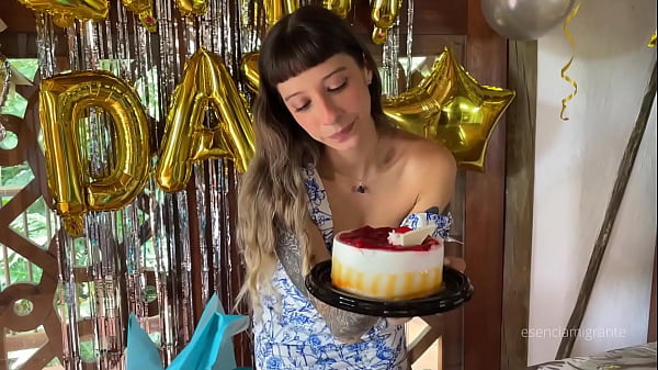 THE BEST BIRTHDAY SURPRISE a real cock giving me until my ass is filled with milk – SPOILER
